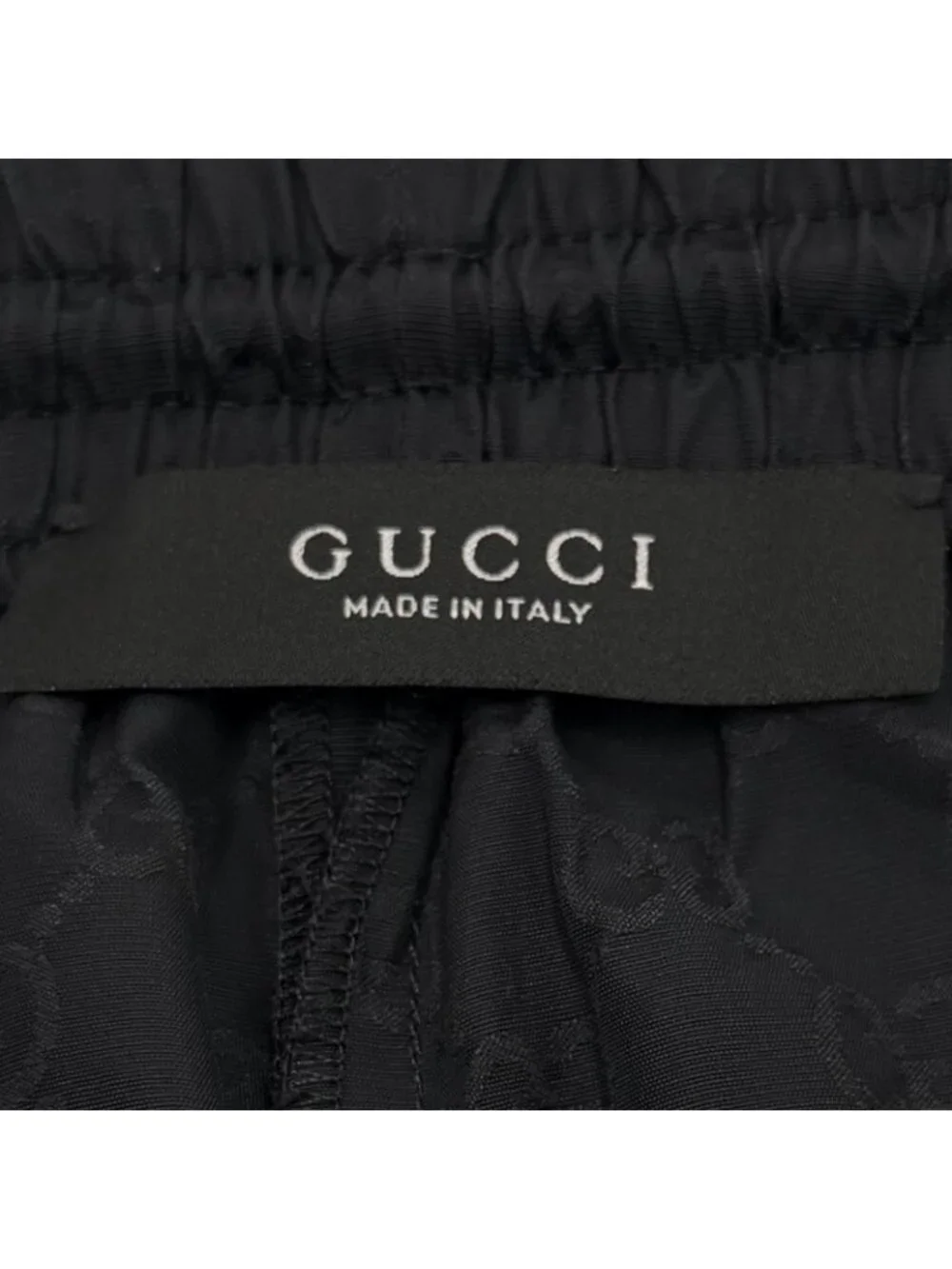 Gucci Silk Blend GG Cotton Faille Shorts Black 46